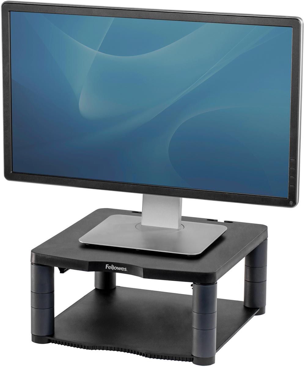 Fellowes beeldschermhouder in de hoogte verstelbaar (min. 64 mm tot 165 mm) met basis uit plastic afbeelding