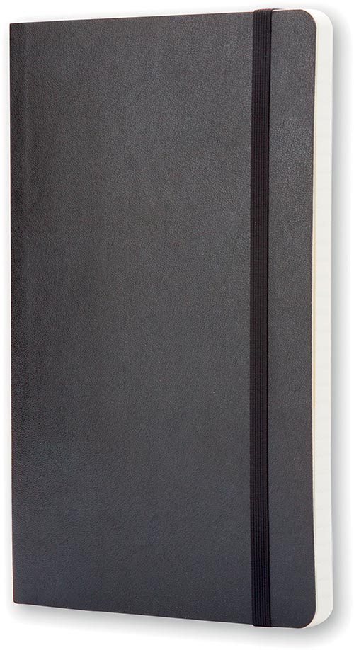 Moleskine notitieboek, ft 13 x 21 cm, gelijnd, soepele cover, 192 bladzijden, zwart-2