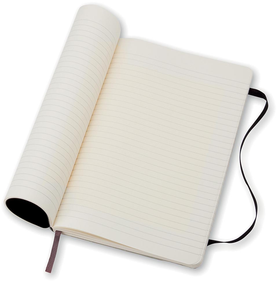 Moleskine notitieboek, ft 13 x 21 cm, gelijnd, soepele cover, 192 bladzijden, zwart-4