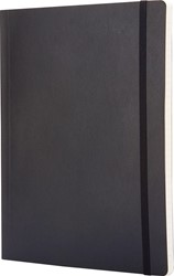 Moleskine notitieboek, ft 19 x 25 cm, gelijnd, soepele cover, 192 blad, zwart