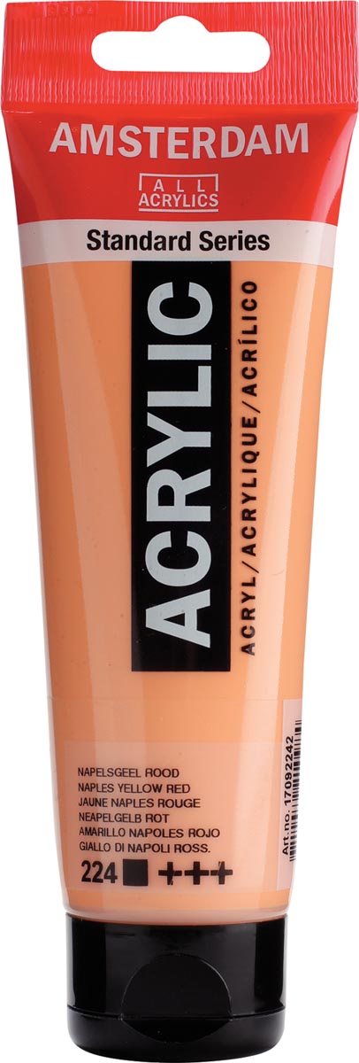Talens acrylverf Amsterdam Napelsgeel rood