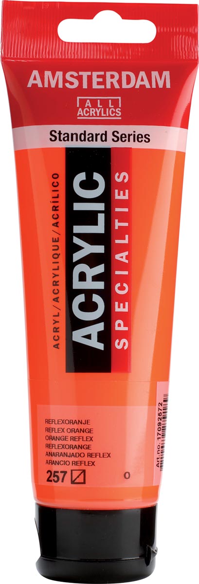 Amsterdam acrylverf, tube van 120 ml, Reflexoranje