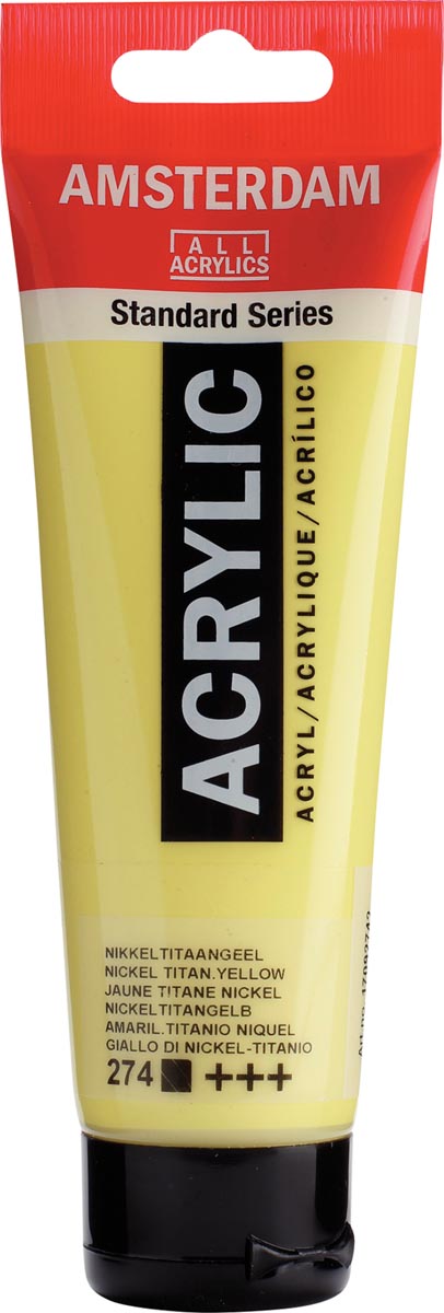 Talens acrylverf Amsterdam nikkeltitaangeel