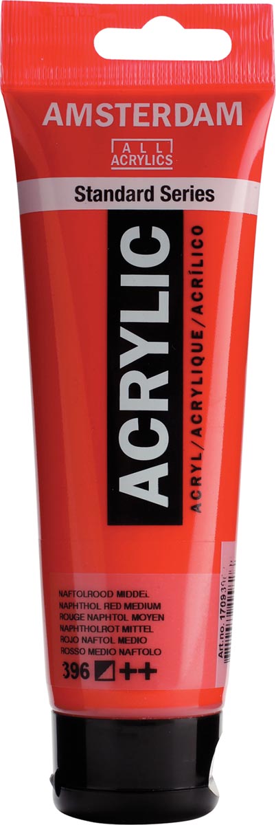 Talens acrylverf Amsterdam naftolrood Midden