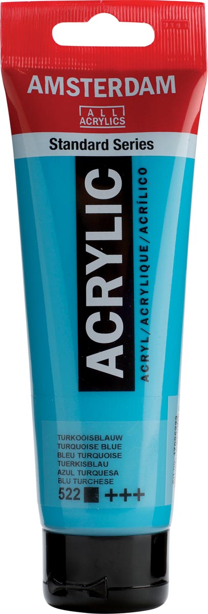 Amsterdam acrylverf, tube van 120 ml, Turkooisblauw