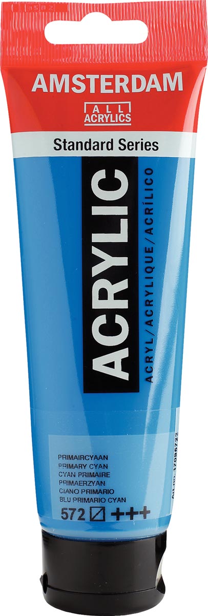 Talens acrylverf Amsterdam cyaan (primair)