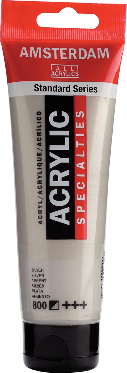 Talens acrylverf Amsterdam zilver