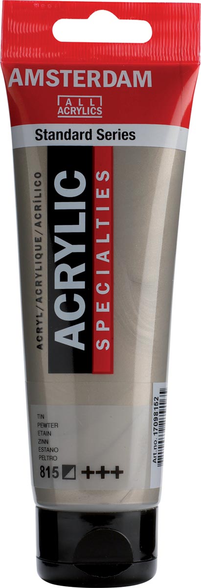 Amsterdam acrylverf, tube van 120 ml, Tin