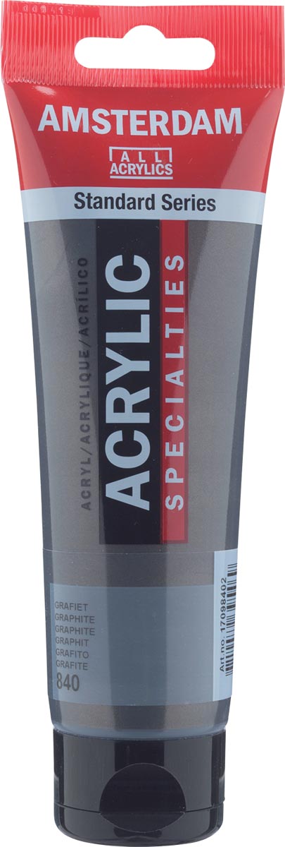 Amsterdam acrylverf, tube van 120 ml, Grafiet