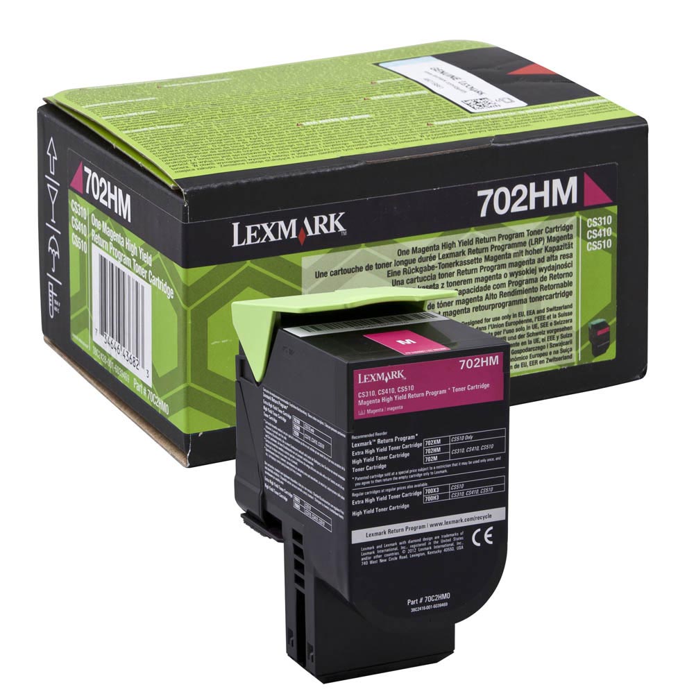 Lexmark toner magenta return program 702HM, 3000 pagina's - OEM 70C2HM0
