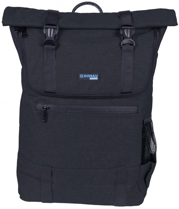 DONAU TRAVEL rugzak London, 18 l, 15,6 inch, zwart