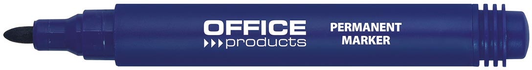 OFFICE products permanent marker 1-3 mm, rond, blauw afbeelding