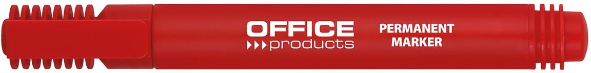 OFFICE products permanent marker 1-3 mm, rond, rood afbeelding