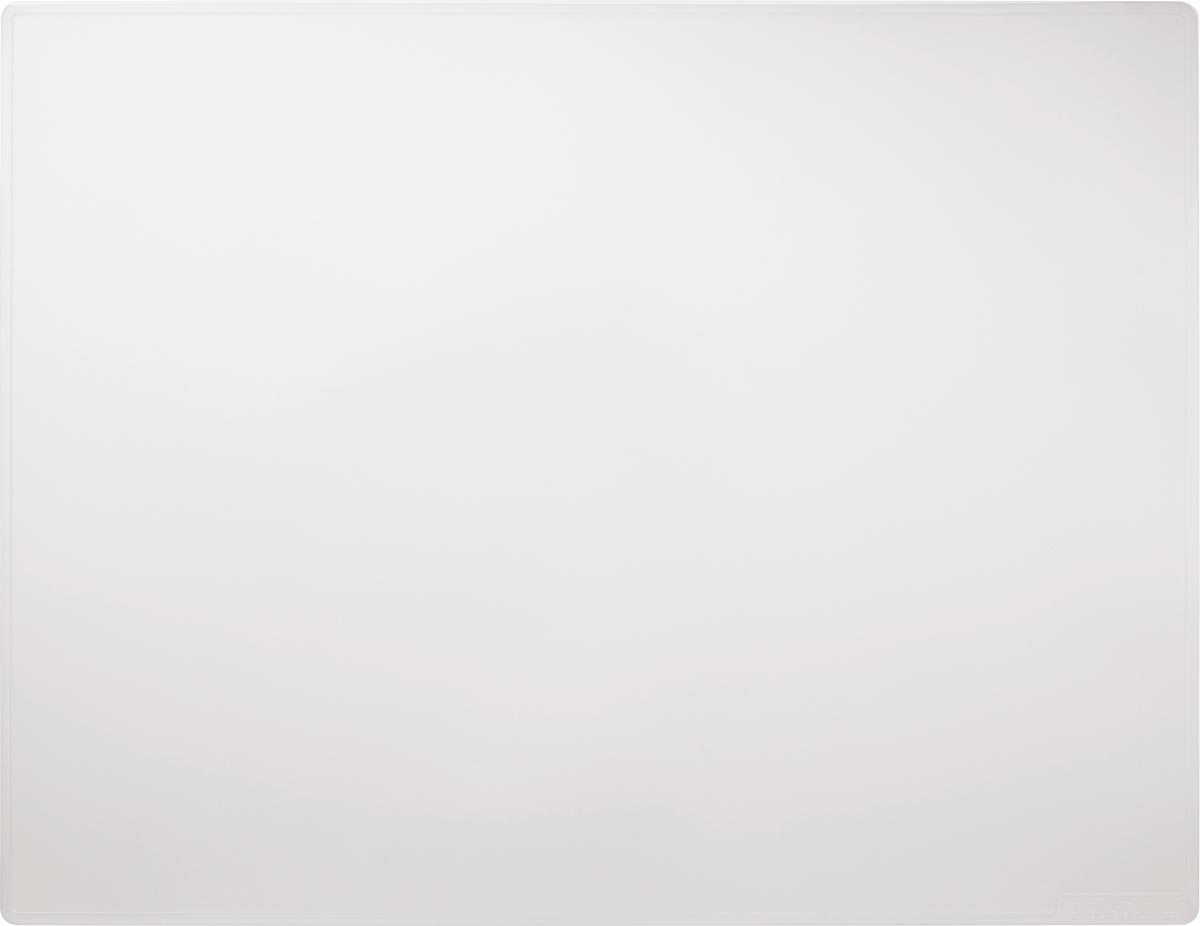 Durable schrijfonderlegger met siergroef, PP, ft 650 x 500 mm, transparant wit afbeelding