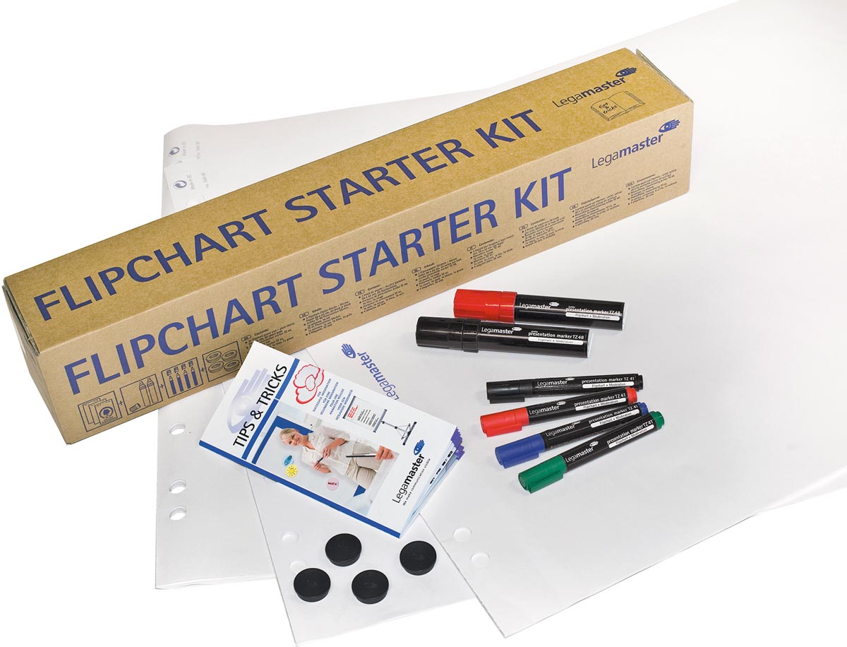 Legamaster flipchart starterkit, 14-delig