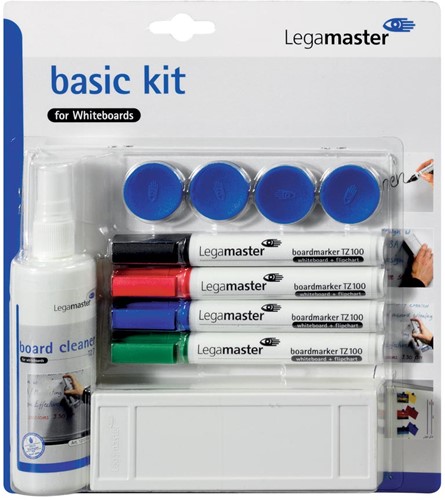 Legamaster basic kit voor whiteboards, op blister