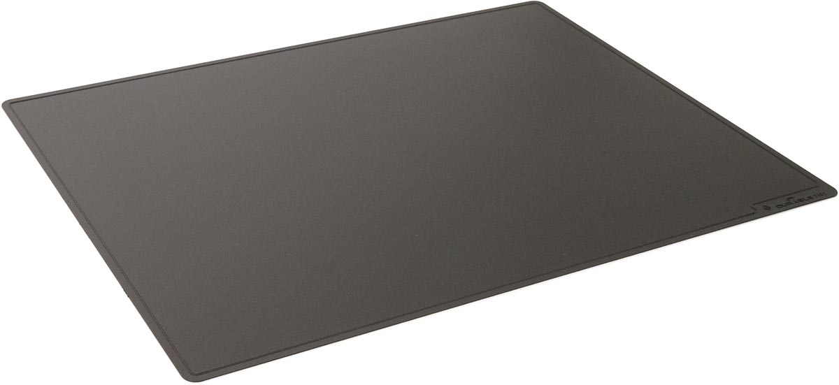 Durable schrijfonderlegger met siergroef, PP, ft 530 x 400 mm, zwart afbeelding