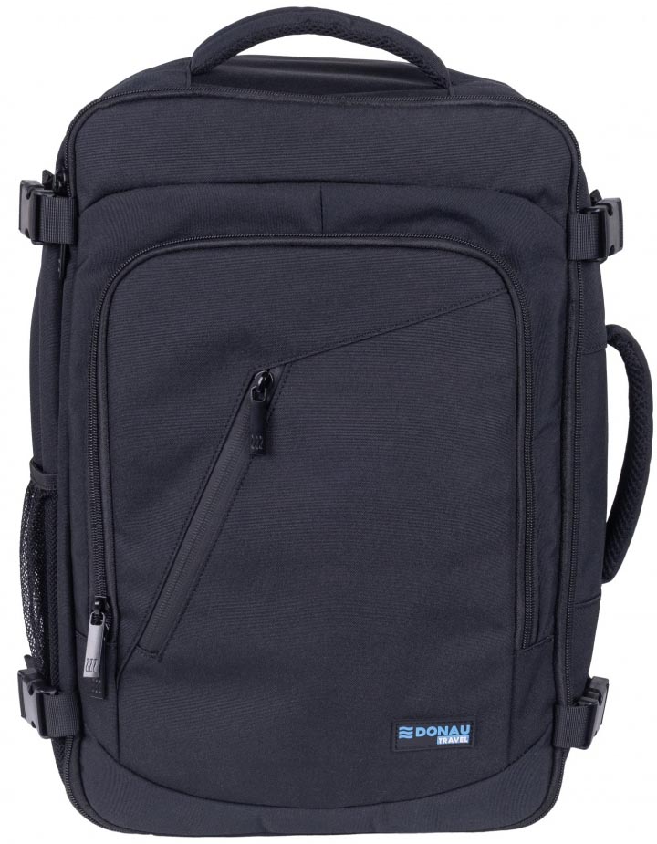 DONAU TRAVEL rugzak Warsaw, 23 l, 15,6 inch, zwart