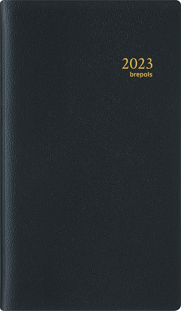 Brepols Notaplan Genova, zwart, 2023 Brepols Notaplan Genova, zwart, 2023