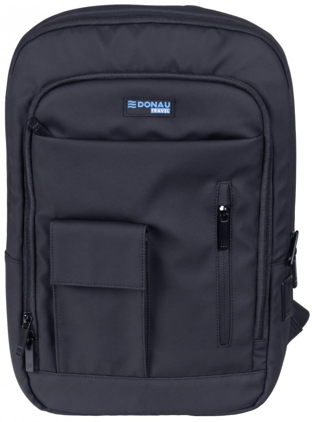 DONAU TRAVEL rugzak Rome, 9 l, 13,3 inch, zwart