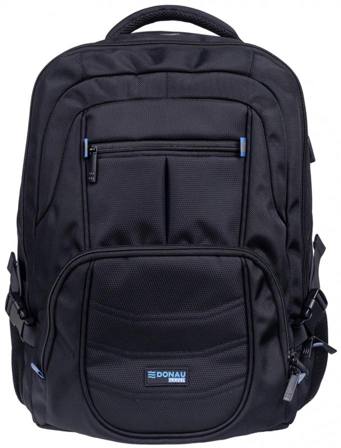 DONAU TRAVEL rugzak Amsterdam, 35 l, 17 inch, zwart