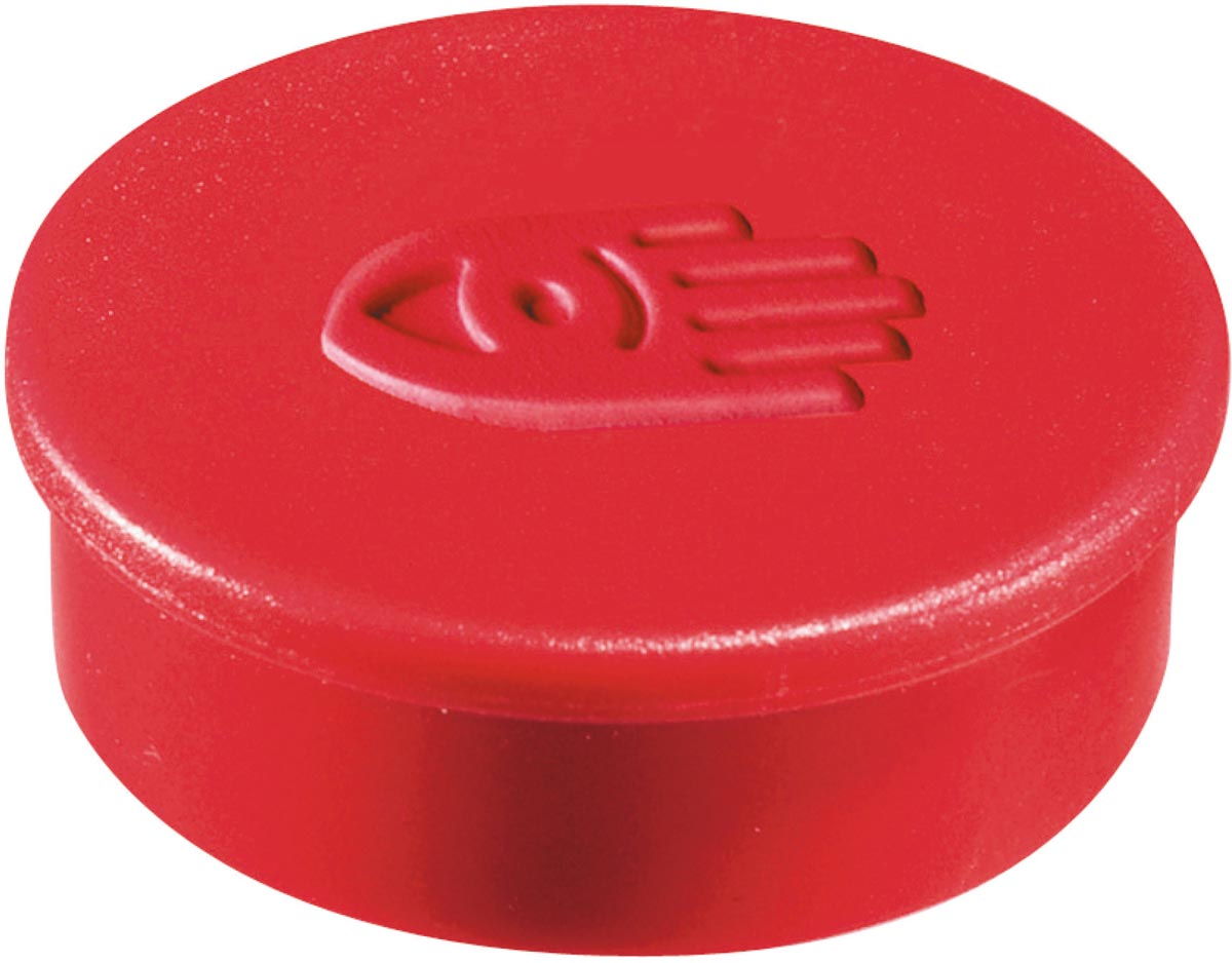 Legamaster super magneet, diameter 35 mm, rood, pak van 10 stuks Legamaster super magneet, diameter 35 mm, rood, pak van 10 stuks