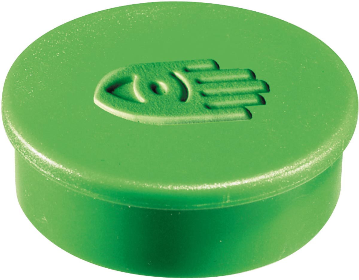 Legamaster super magneet, diameter 35 mm, groen, pak van 10 stuks Legamaster super magneet, diameter 35 mm, groen, pak van 10 stuks