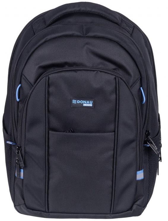 DONAU TRAVEL rugzak Paris, 30 l, 15,6 inch, zwart