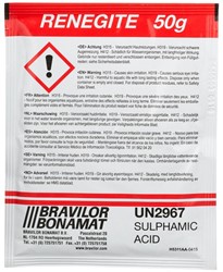 Bravilor Bonamat Renegite, ontkalker voor filterkoffiezetapparaten, doos van 4 x 15 zakjes van 50 g