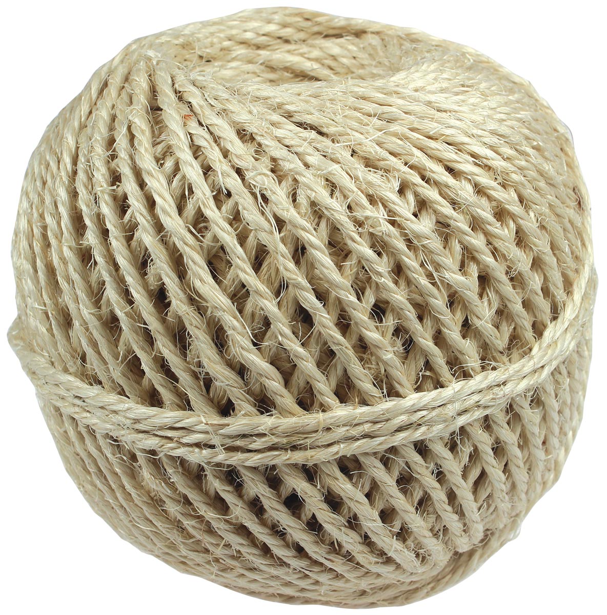 Sisalkoord touw uit 3 draden, bol van 500 g, +/- 90 m afbeelding