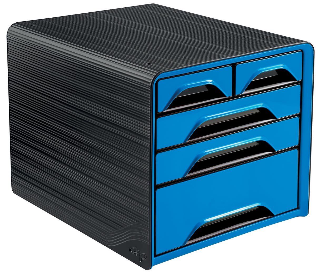 Smoove by CEP ladenblok met 5 mix laden, zwart/blauw