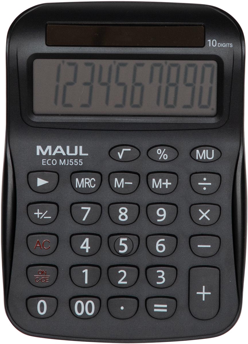 MAUL bureaurekenmachine ECO MJ 555, zwart afbeelding