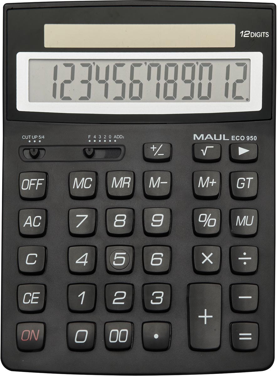 MAUL bureaurekenmachine ECO 950, zwart afbeelding