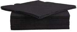 Cosy & Trendy servet, 38 x 38 cm, zwart, 40 stuks