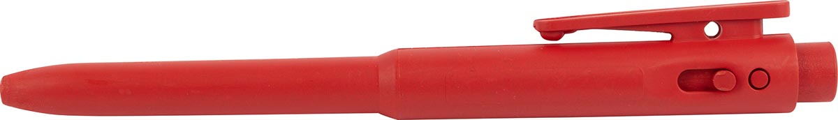 BST detecteerbare balpen J800 voedingsindustrie rood doos van 25 stuks afbeelding