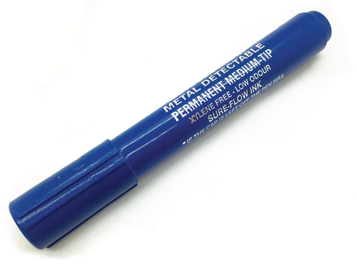 BST detecteerbare permanente marker voedingsindustrie blauw doos van 10 stuks BST detecteerbare permanente marker voedingsindustrie blauw doos van 10 stuks