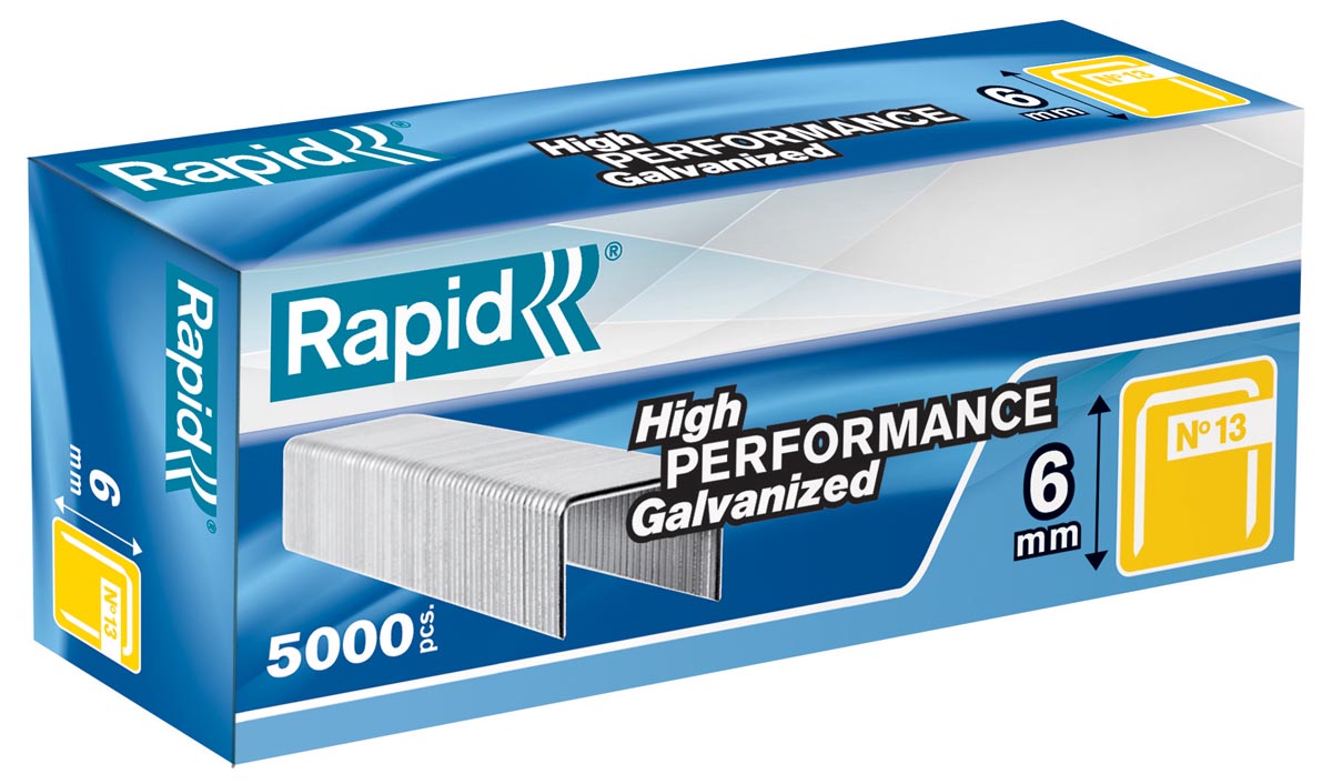 Rapid dunne nieten nr. 13/6, gegalvaniseerd, doos van 5000 stuks afbeelding