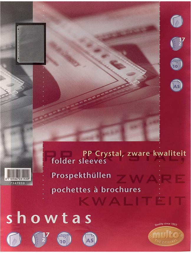 Multo Geperforeerde Showtas Ft A5 17 Gaatsperforatie Glashelder huismerk kopen in de aanbieding Multo Geperforeerde Showtas Ft A5 17 Gaatsperforatie Glashelder huismerk kopen in de aanbieding