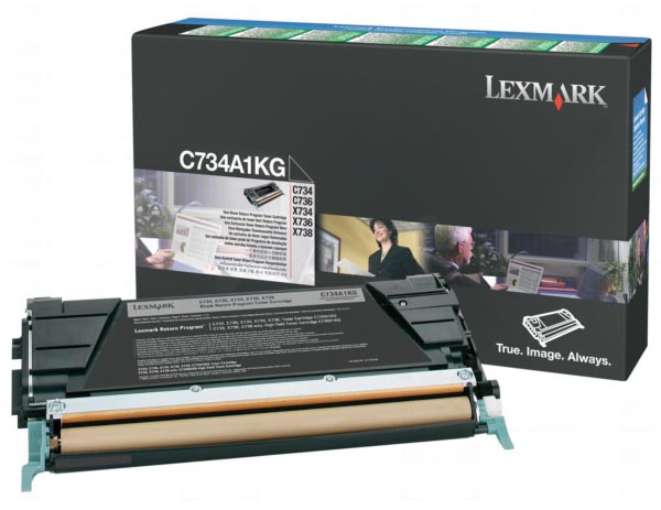 Lexmark Toner Kit zwart return program - 8000 pagina's - C734A1KG