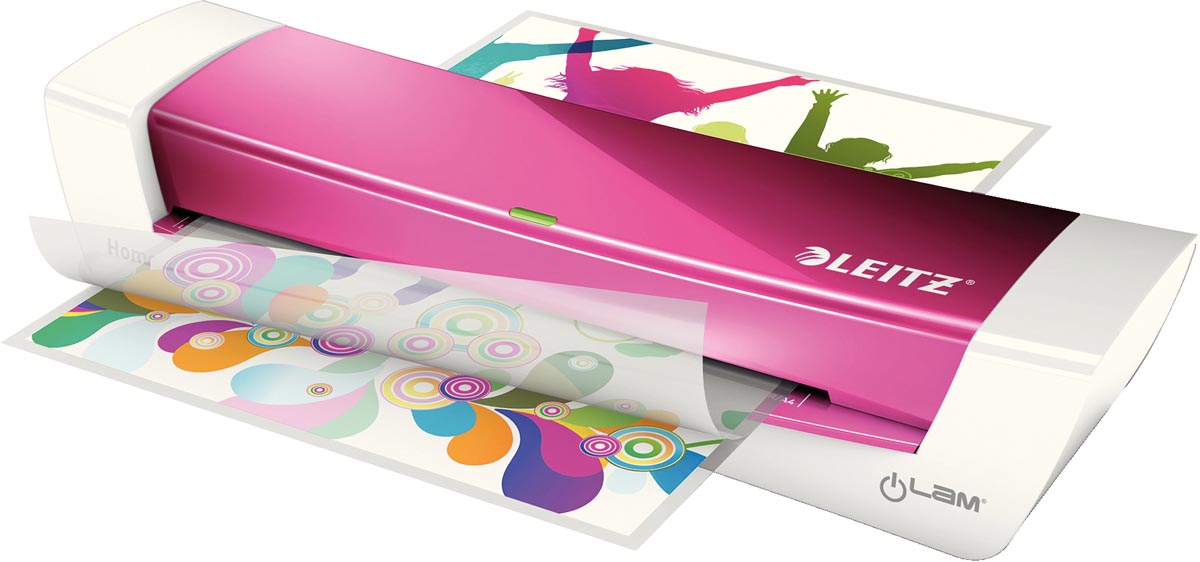 Leitz iLAM Home Office lamineermachine voor ft A4, roze