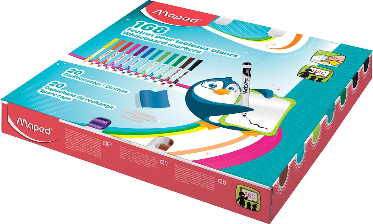 Maped Whiteboardmarker Markerpeps Schoolpack Met 168 Stuks In Geassorteerde Kleuren huismerk kopen in de aanbieding Maped Whiteboardmarker Markerpeps Schoolpack Met 168 Stuks In Geassorteerde Kleuren huismerk kopen in de aanbieding