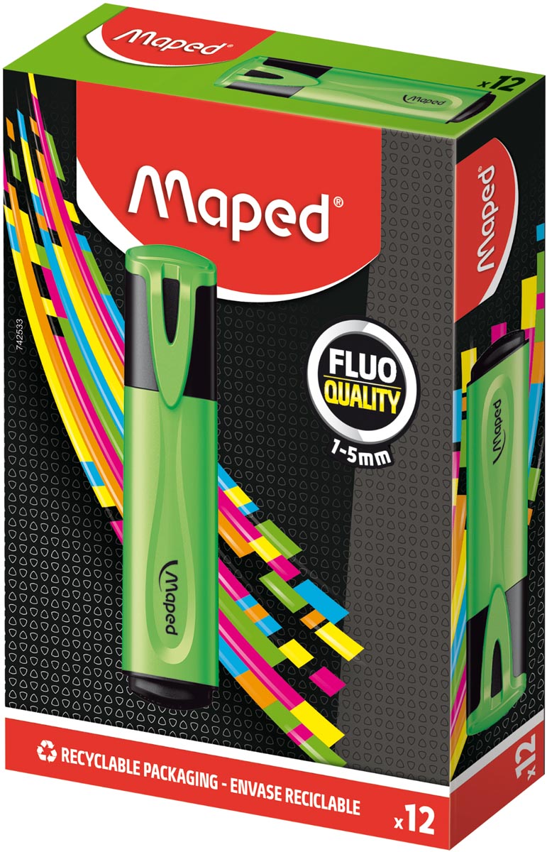 Maped markeerstift Fluo&apos;Peps Classic groen afbeelding