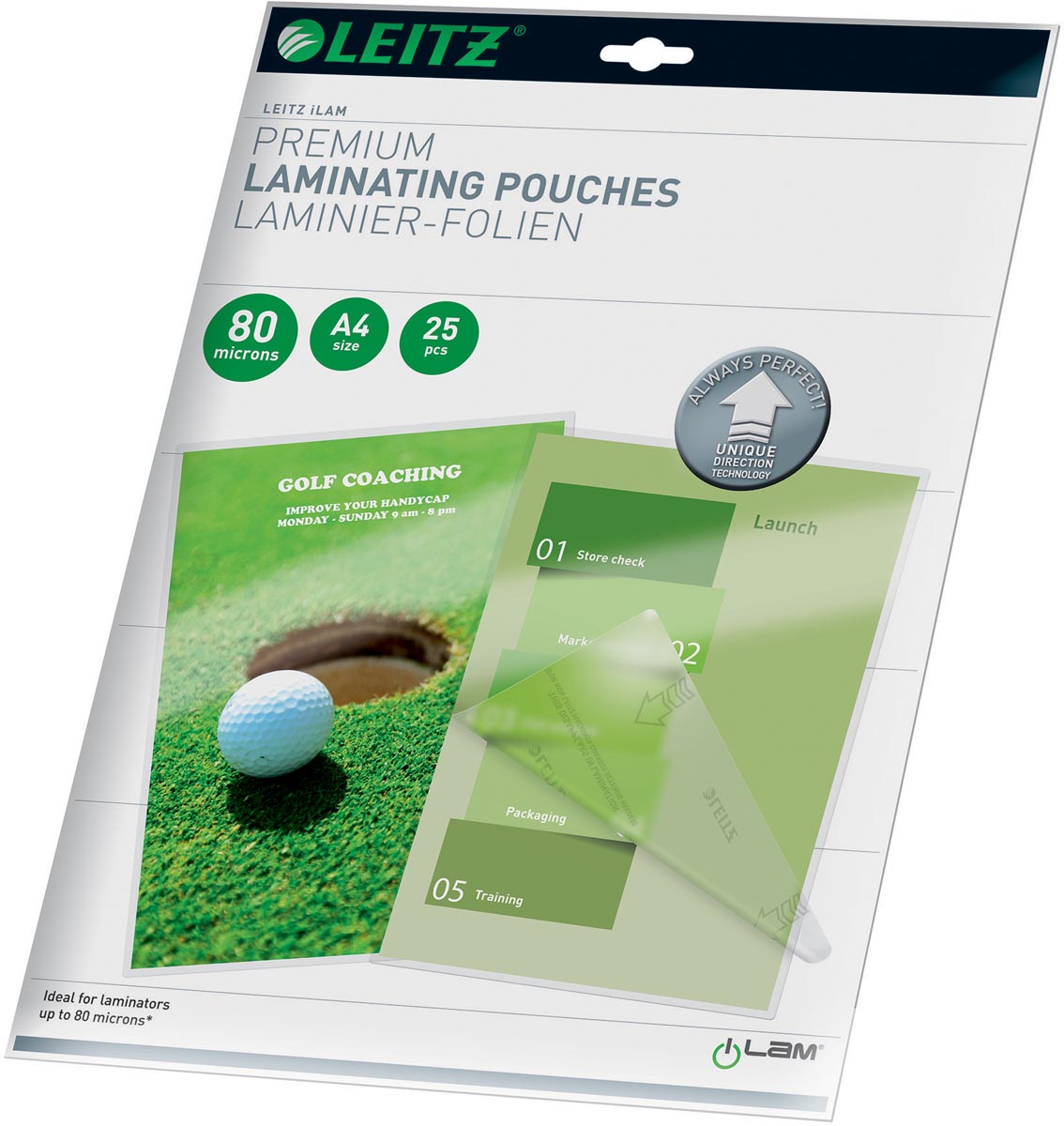Leitz Ilam lamineerhoes ft A4, 160 micron (2 x 80 micron), pak van 25 stuks afbeelding