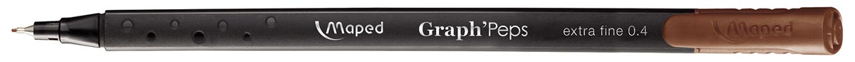 Maped Graph'Peps fineliner, woody brown