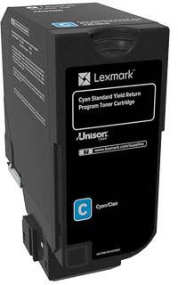 Lexmark Return Program toner CS72x 7.000 pagina&apos;s OEM 74C2SC0 cyaan