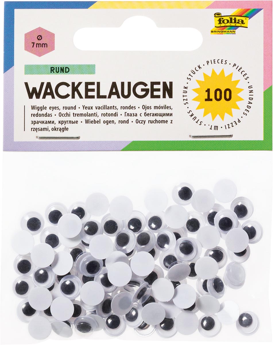 Folia knutseloogjes rond 7 mm afbeelding