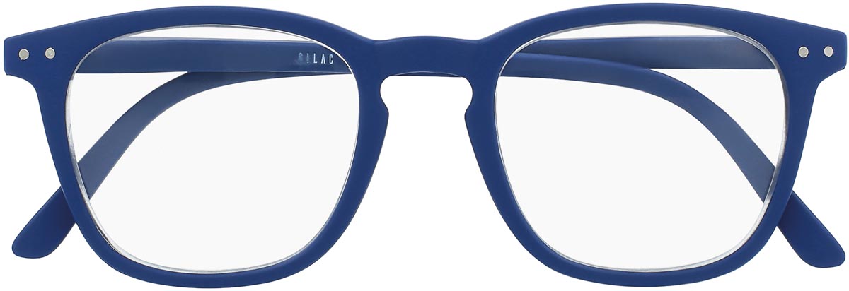 SILAC Blue Rubber leesbril, blauw rubber touch polycarbonaat, +2.00 SILAC Blue Rubber leesbril, blauw rubber touch polycarbonaat, +2.00