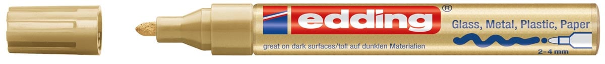 Edding glanslakmarker e-750 CR goud Edding glanslakmarker e-750 CR goud