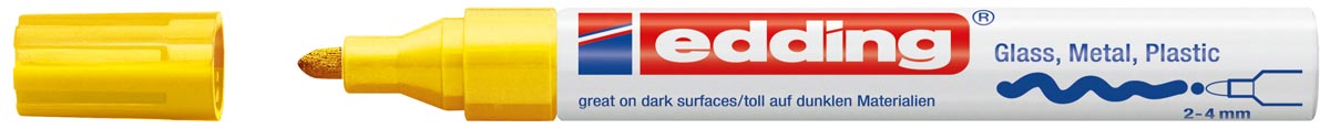 Edding glanslakmarker e-750 CR geel afbeelding