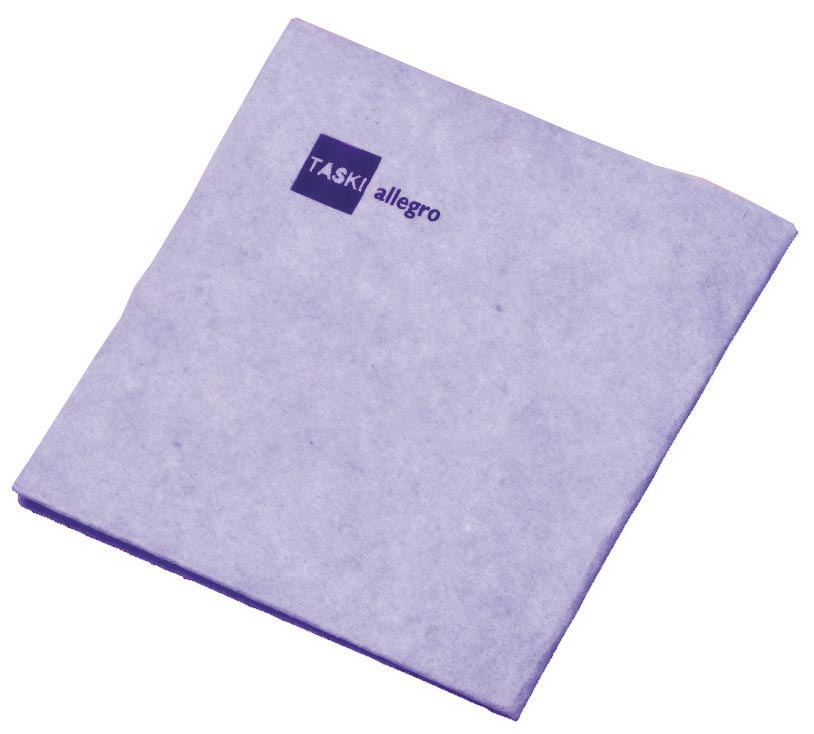 Taski Allegro reinigingsdoek, blauw, pak van 25 stuks Taski Allegro reinigingsdoek, blauw, pak van 25 stuks